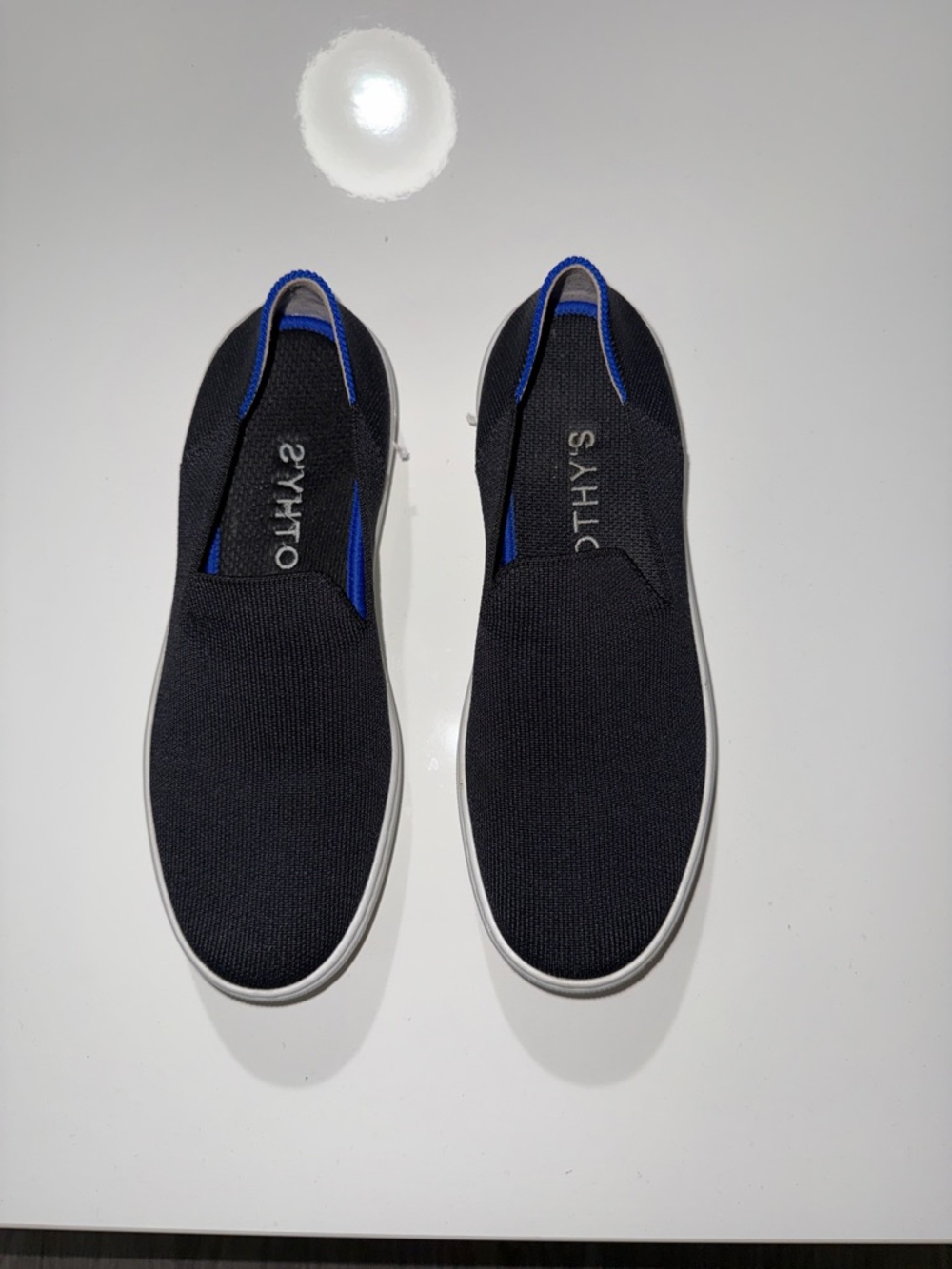 Rothy's The Original Slip On Sneaker Black Womens 7